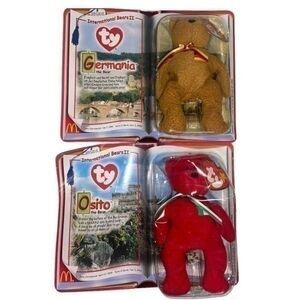 2000 Ty Teenie Beanie Babies X McDonald’s International Bears II bundle